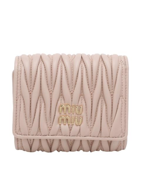 Miu Miu Miu Miu Women Miu Miu Logo Matelasse' Wallet