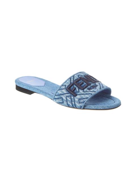 FENDI FENDI Signature Denim Sandal