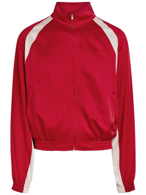 SAINT LAURENT Saint Laurent Satin-crepe Track Jacket