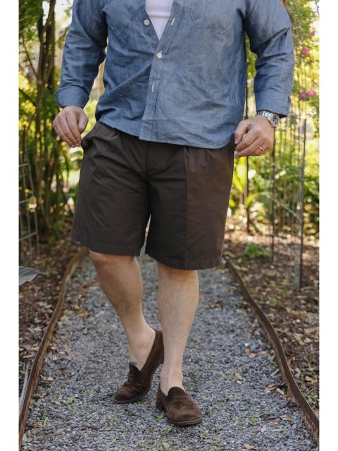 3sixteen 3SIXTEEN SAFARI SHORTS - BROWN POPLIN