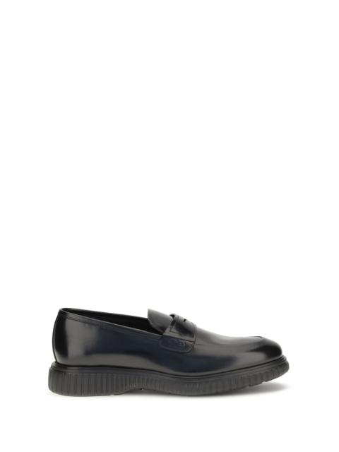 FERRAGAMO Ferragamo Brushed Calfskin Loafers Nero