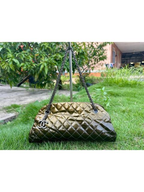 CHANEL Chanel Mademoiselle Ombre Quilted Patent Leather Bowling