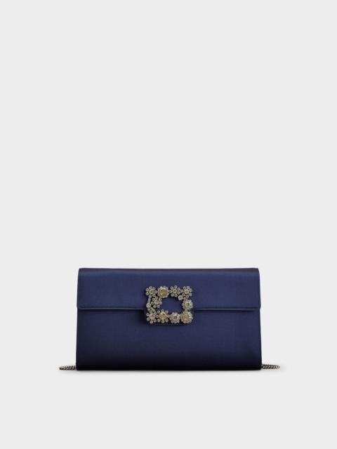 Roger Vivier Efflorescence Clutch in satin