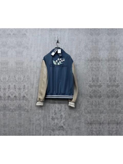 Dior Dior 25 latest beaded pearl logo heavy ribbed baseball jacket