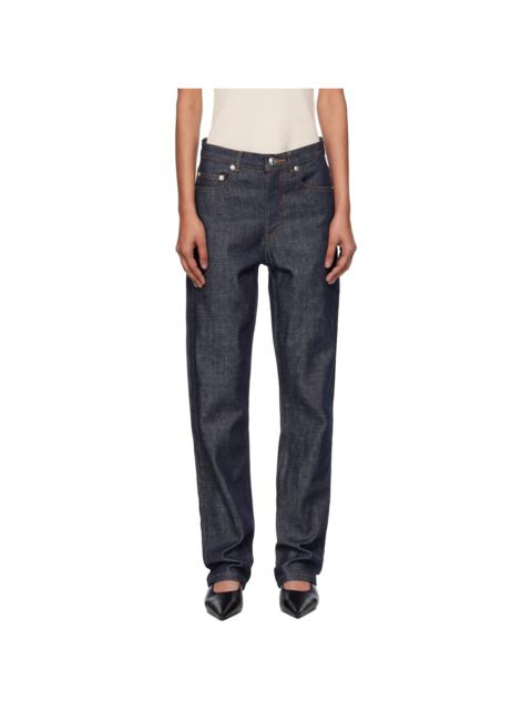 PETER DO Blue Combo Jeans | ssense | REVERSIBLE
