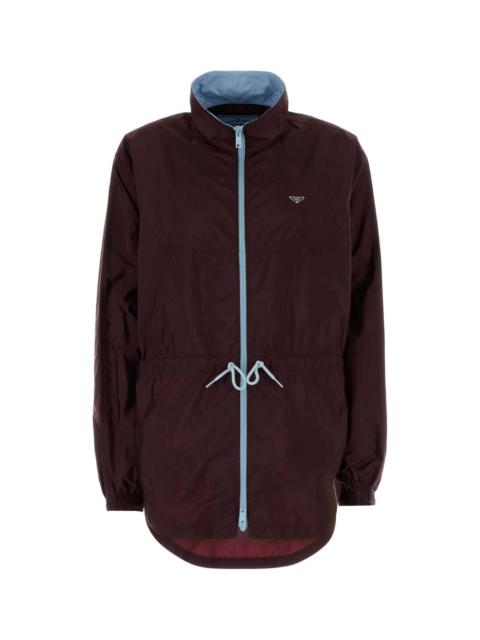 Prada Prada Women Burgundy Re-Nylon Windbreaker