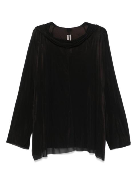 Rick Owens Rick Owens Women Wool Blend Belted Hoodie