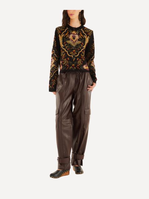 FARM RIO Black Majestic Hearts Knit Cardigan