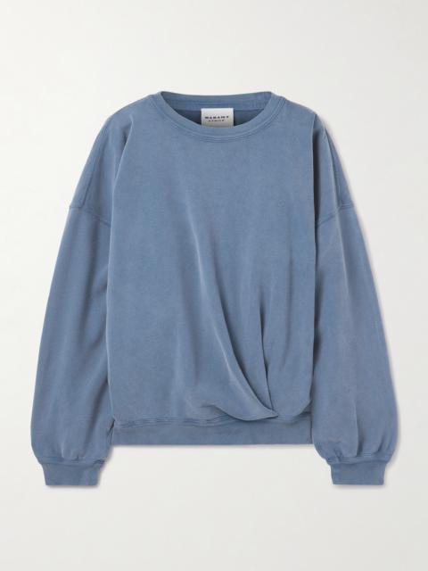Isabel Marant Étoile Sauria Gathered Cotton-jersey Sweatshirt