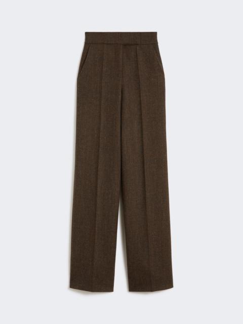 Max Mara BILLY1234 Wool flannel wide-leg trousers