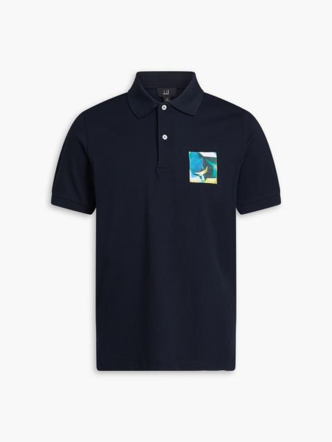 Other Designers Appliquéd cotton-piqué polo shirt