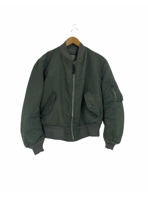 Other Designers Vintage - Vintage Alpha Industries Ma-1 Bomber Jacket Military Design