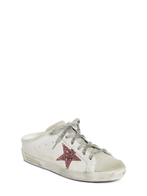 Golden Goose Golden Goose Super-Star Sabot Mule Sneaker in White/Pink at Nordstrom