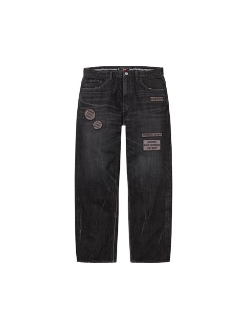 Supreme Supreme x Number (N)Ine Patches Loose Fit Selvedge Jean 'Black'