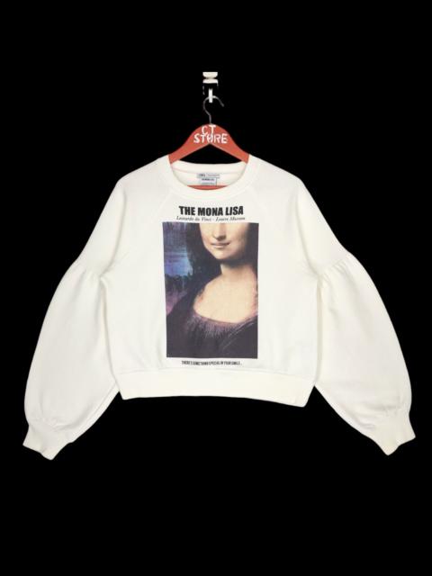 Other Designers Zara - The Mona Lisa Sweatshirts Crop Top