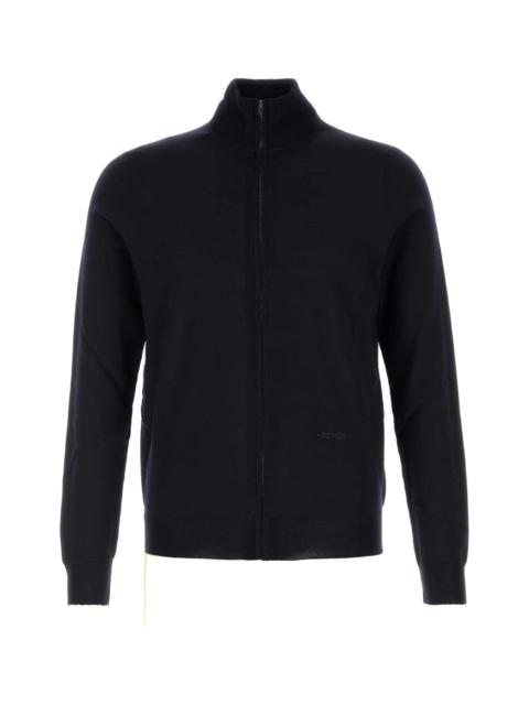 FENDI Fendi Men Cardigan Zip Basic Fine Merino
