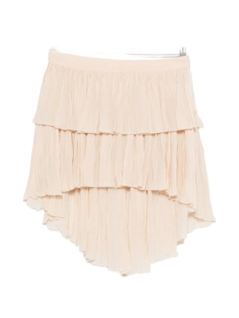 Blumarine Blumarine Tiered Ruffled Mini Skirt
