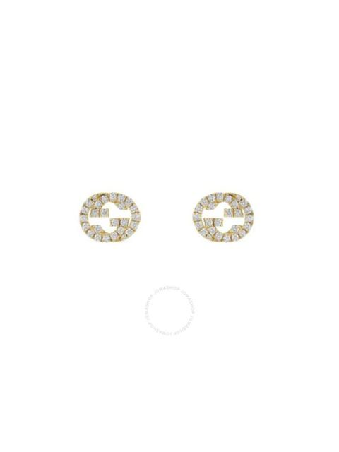 GUCCI Gucci Interlocking G 18Ct Yellow Gold 0.38Ct Diamond Stud Earrings - Ybd729408002