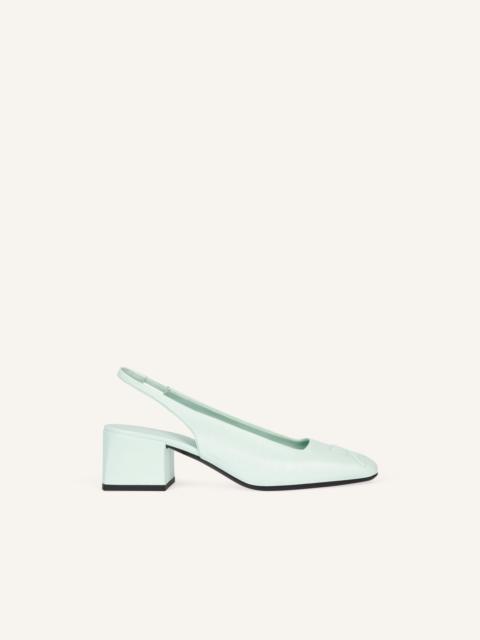 courrèges AC VINYL SLINGBACKS