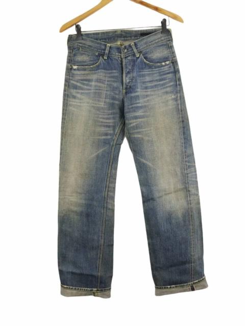 The Viridi-anne Selvedge Clawmark Effects Seasoned Denim Jean Pant