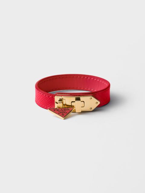 Prada Saffiano leather bracelet