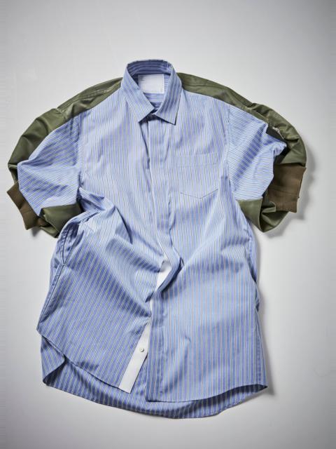 sacai Cotton Poplin x Nylon Twill Dress