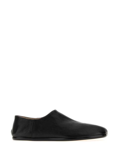 Maison Margiela Maison Margiela Men Black Leather Tabi Loafers