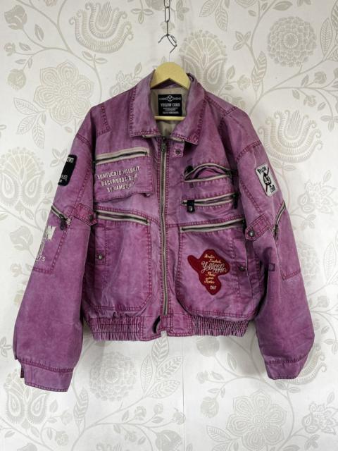 Vintage - Yellow Corn Bomber Racing Jacket