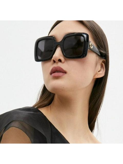 GUCCI NEW Gucci Logo GG0896S 001 Black Square Oversized Women Sunglasses
