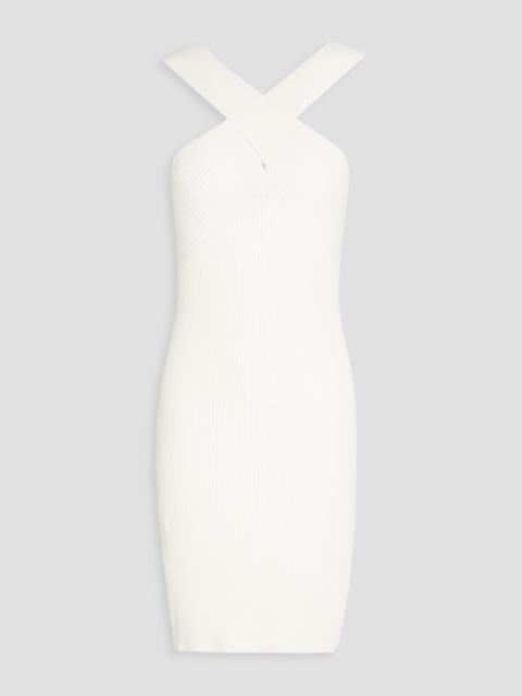 Other Designers Ribbed-knit mini dress