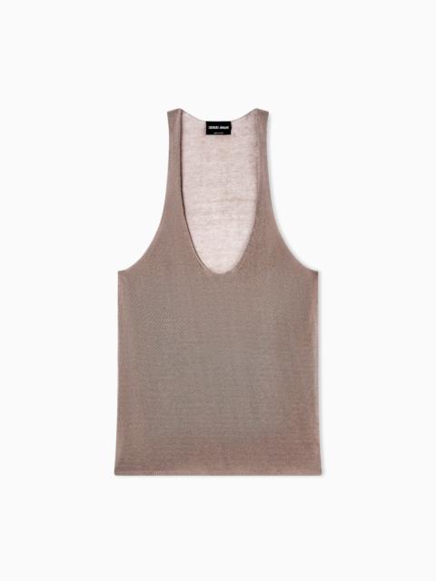 GIORGIO ARMANI VISCOSE LUREX TOP