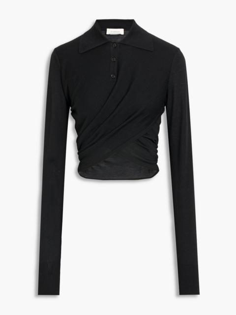 Sportmax Prater cropped wool polo sweater