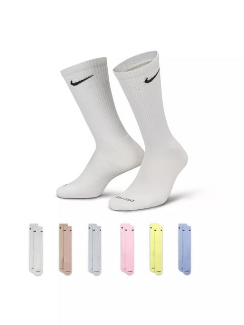 Nike Everyday Plus Cushioned Training Crew Socks (6 Pairs)-Multi-Color