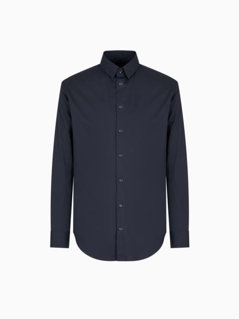 GIORGIO ARMANI SLIM-FIT SHIRT IN COTTON POPLIN