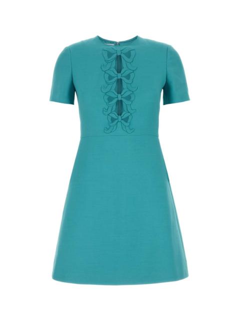 Valentino Valentino Garavani Women Turquoise Wool Blend Dress