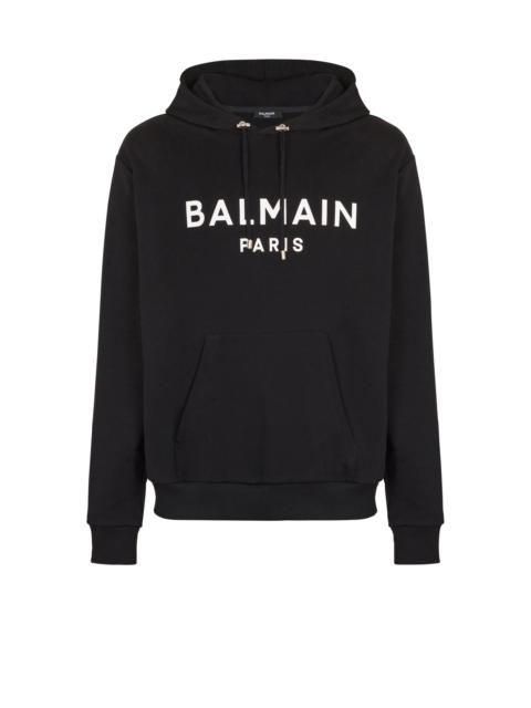 Balmain Printed cotton hoodie