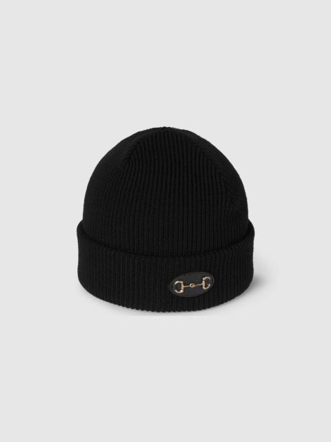GUCCI Wool hat with Horsebit