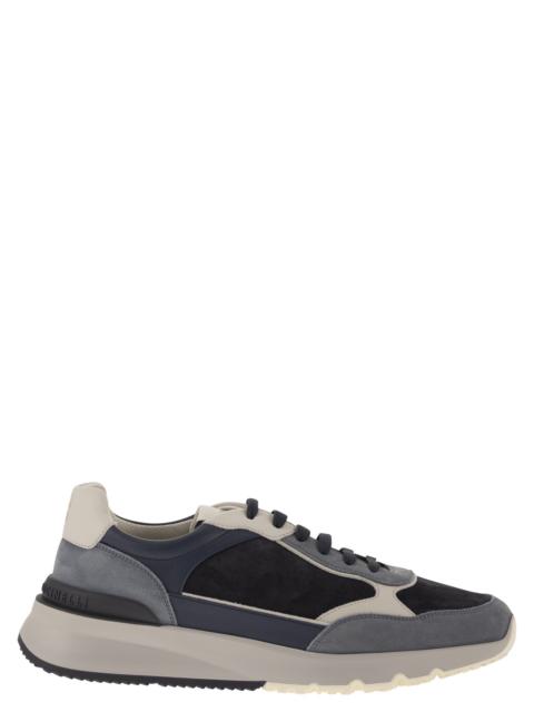 Brunello Cucinelli Brunello Cucinelli Men Multicolour Leather And Suede Runner Sneakers