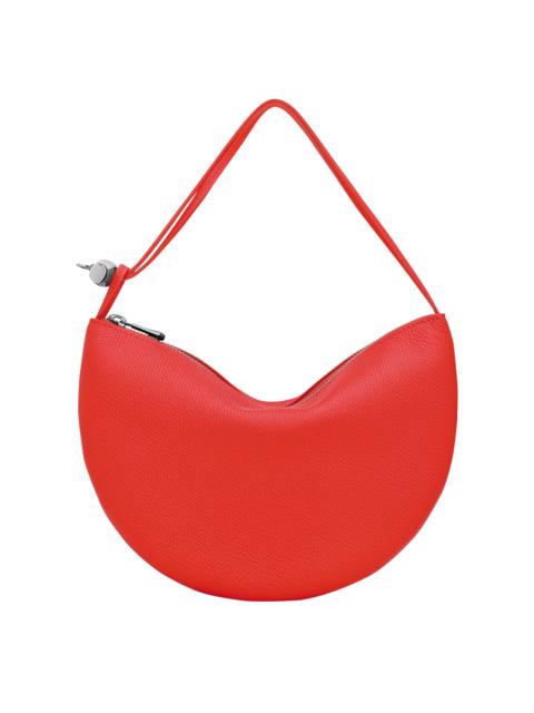 Longchamp Le Roseau Clutch Vermilion - Leather