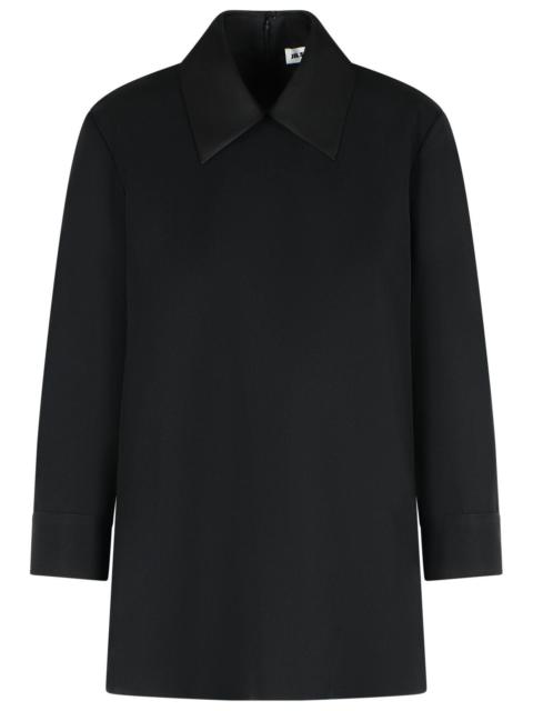 Jil Sander Jil Sander Black Wool Blouse Women