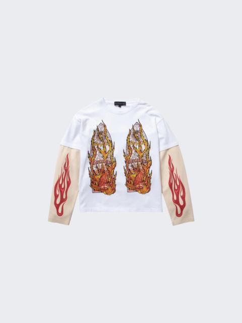 WHO DECIDES WAR Flame Glass Double Jersey Cloud