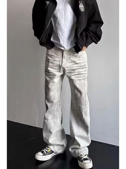 Other Designers Japanese Brand - White Washed Jeans Y2K