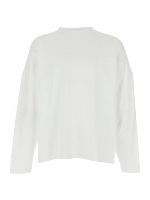 JACQUEMUS Jacquemus Men 'Le T-Shirt Atelier' White Crewneck Long-Sleeve T-Shirt In Cotton Man