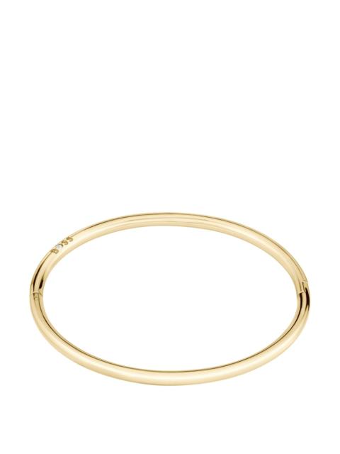 BOSS GOLD-TONE BANGLE WITH LOGO DETAIL