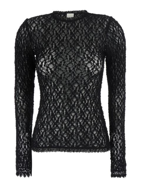 Isabel Marant Étoile Isabel Marant Women Top Brany-Gb With Long Sleeves And V-Neck In Black Tech Fabric For Women
