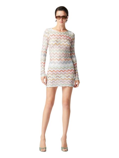 Missoni Missoni Short Cover-up Dress With Zig Zag Lamé 3d in Multicoloured at Nordstrom