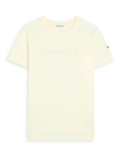 Moncler Moncler Logo-embroidered Cotton T-shirt