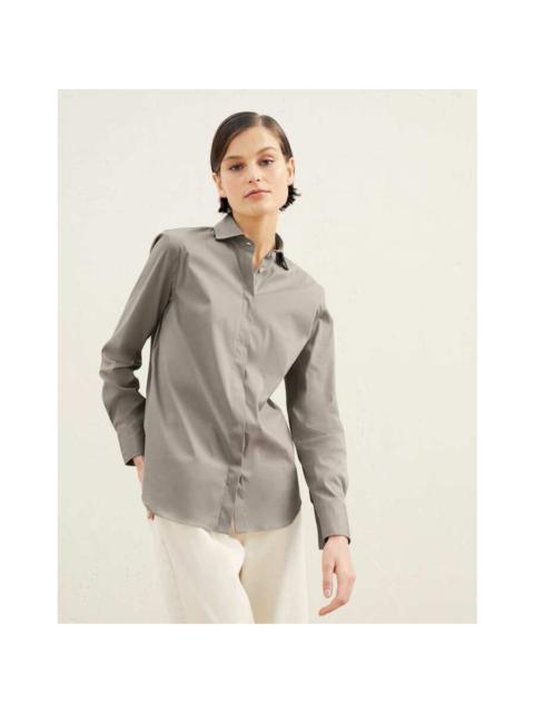 Brunello Cucinelli Brunello Cucinelli Wolight Grey Classic Shirt