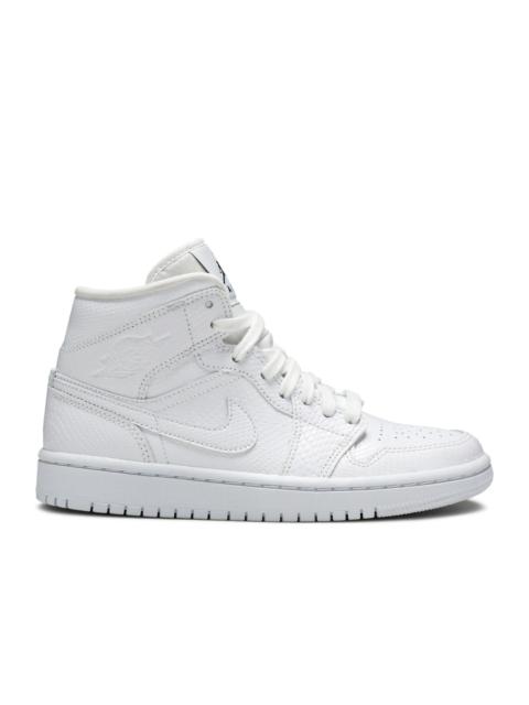 Jordan WMNS JORDAN 1 MID 'WHITE SNAKESKIN'