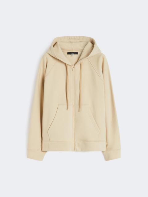 WEEKEND Max Mara Cotton zip-up sweatshirt - SAND